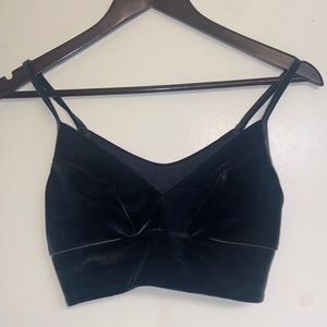 Suede bralette